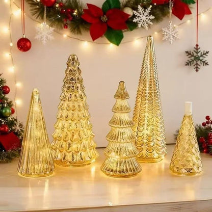 🎄✨ Christmas Tree Ornaments Series: A set of 5 illuminated trees 🎉