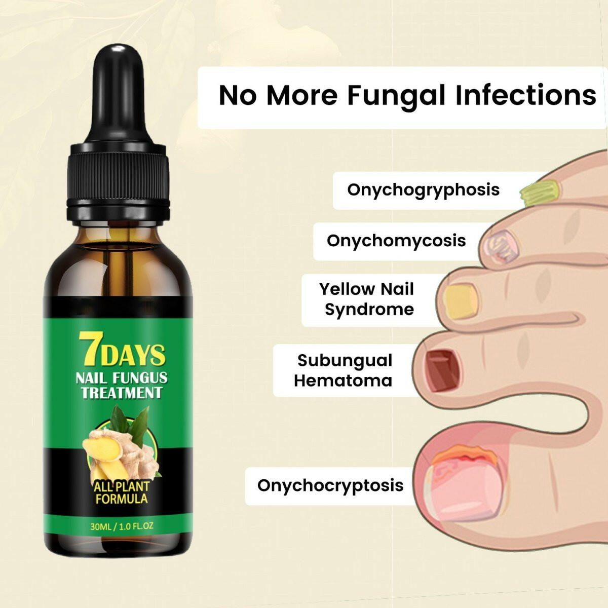 LOVILDS™ Ginger Nail Rescue Oil 🔥 | Natural Herbs 🌱🌱