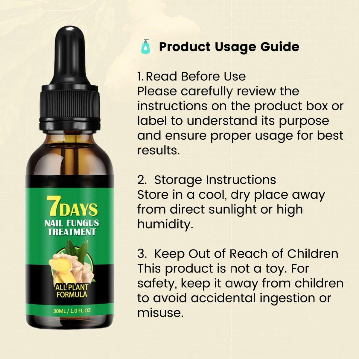 LOVILDS™ Ginger Nail Rescue Oil 🔥 | Natural Herbs 🌱🌱